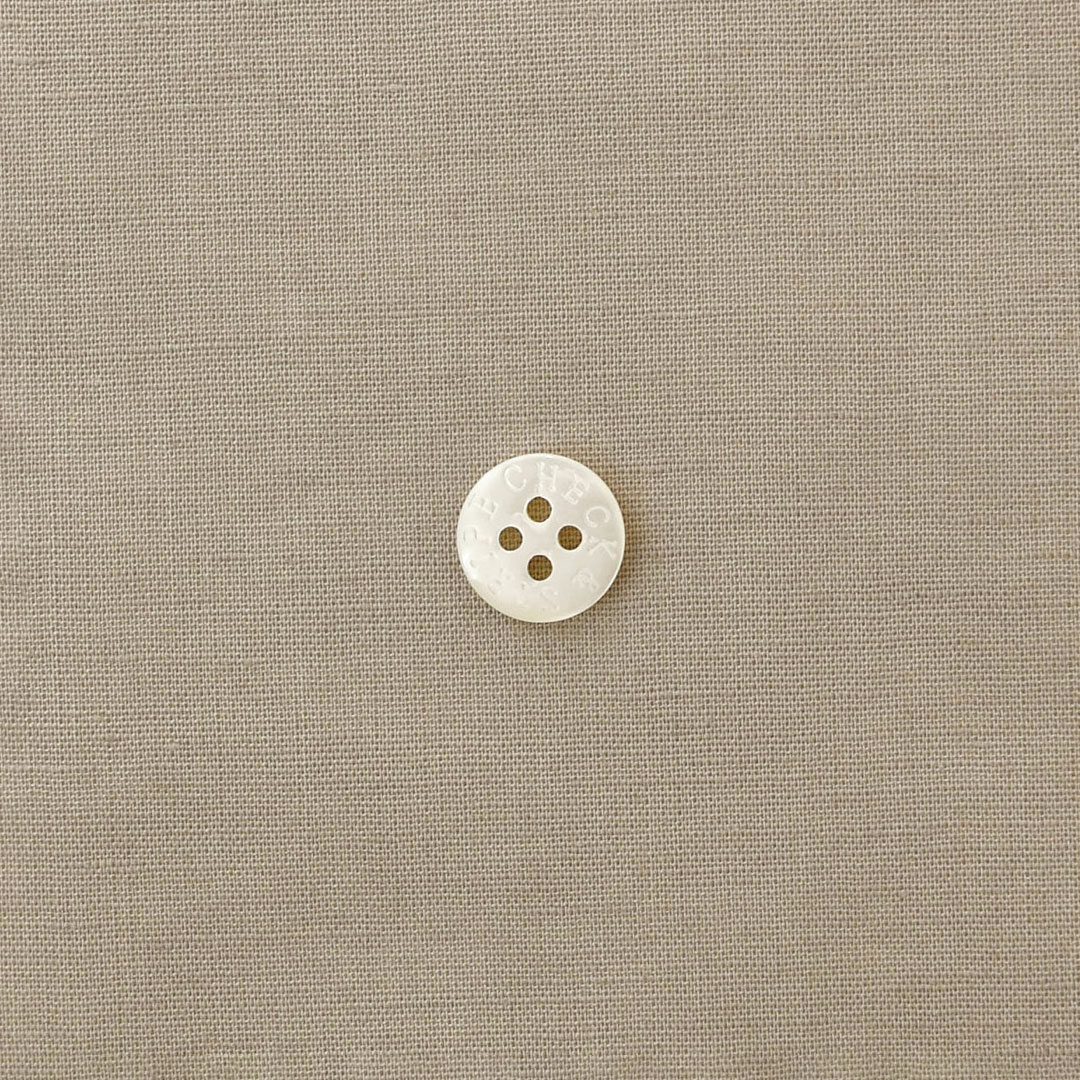 CHECK&STRIPEオリジナルコットンリネンレジェール　イタリアンベージュ