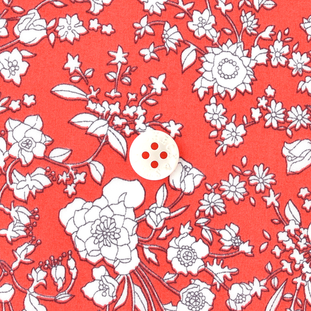 リバティプリント　★Summer Blooms ◎J23A(バーミリオンレッド)