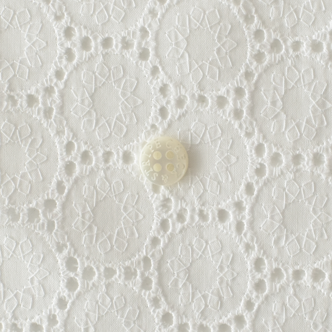 コットンドットレース　ホワイト