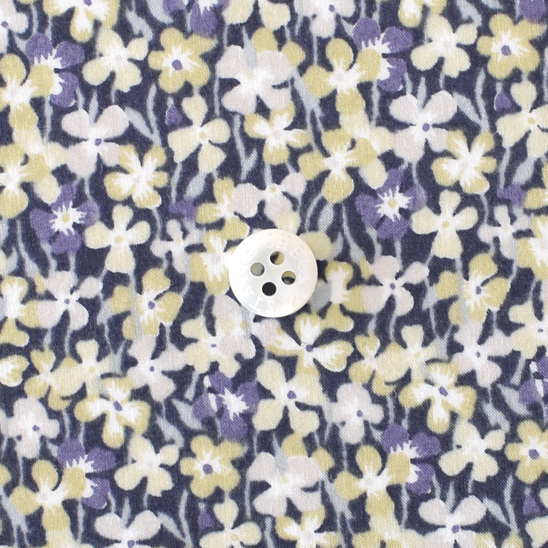 リバティプリントラミネート　Elmer ◎J24C(マスタード系)