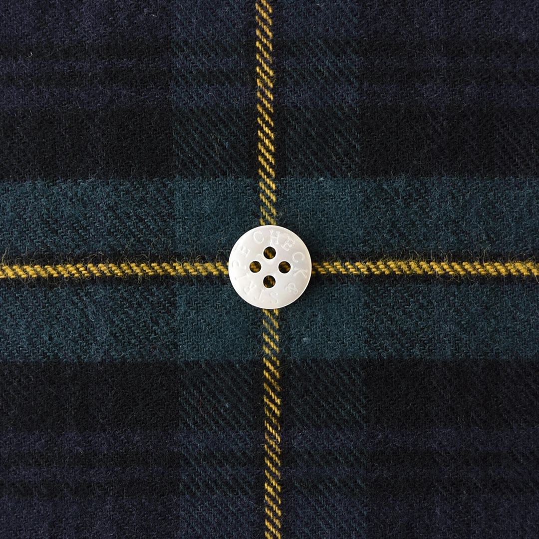 起毛コットンのタータンチェック(レシピ付き)　ブラックゴードン