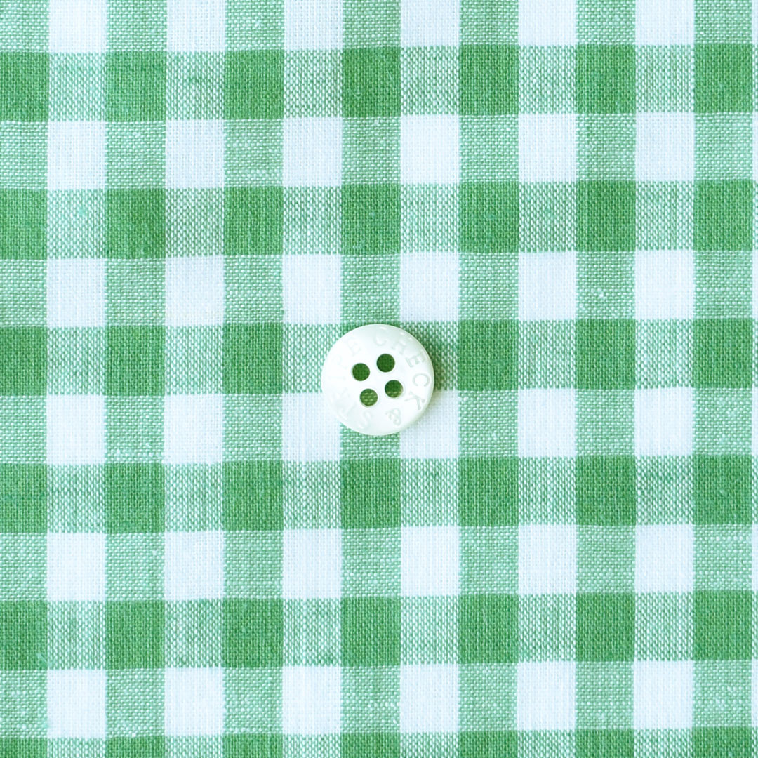 (特価)やわらかい肌触りの綿麻コットンギンガム　グリーン