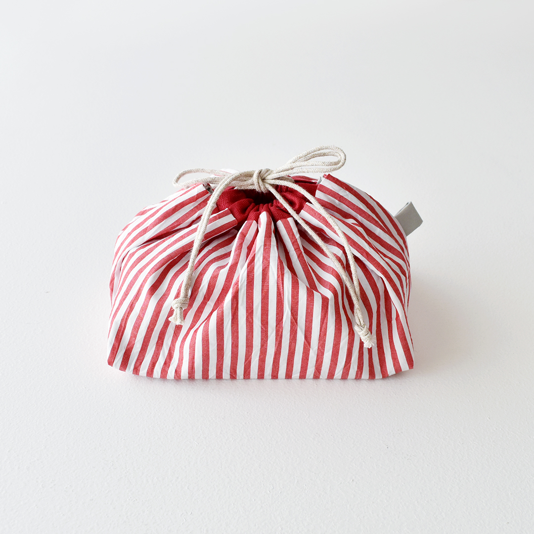 西山眞砂子さんデザイン お弁当巾着のキット　レッド