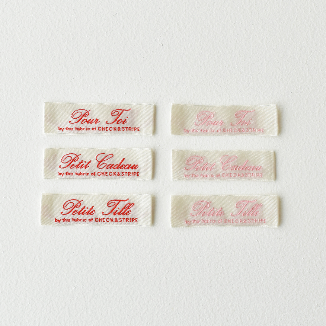 フランス語のタグセット　ピンク・レッド系