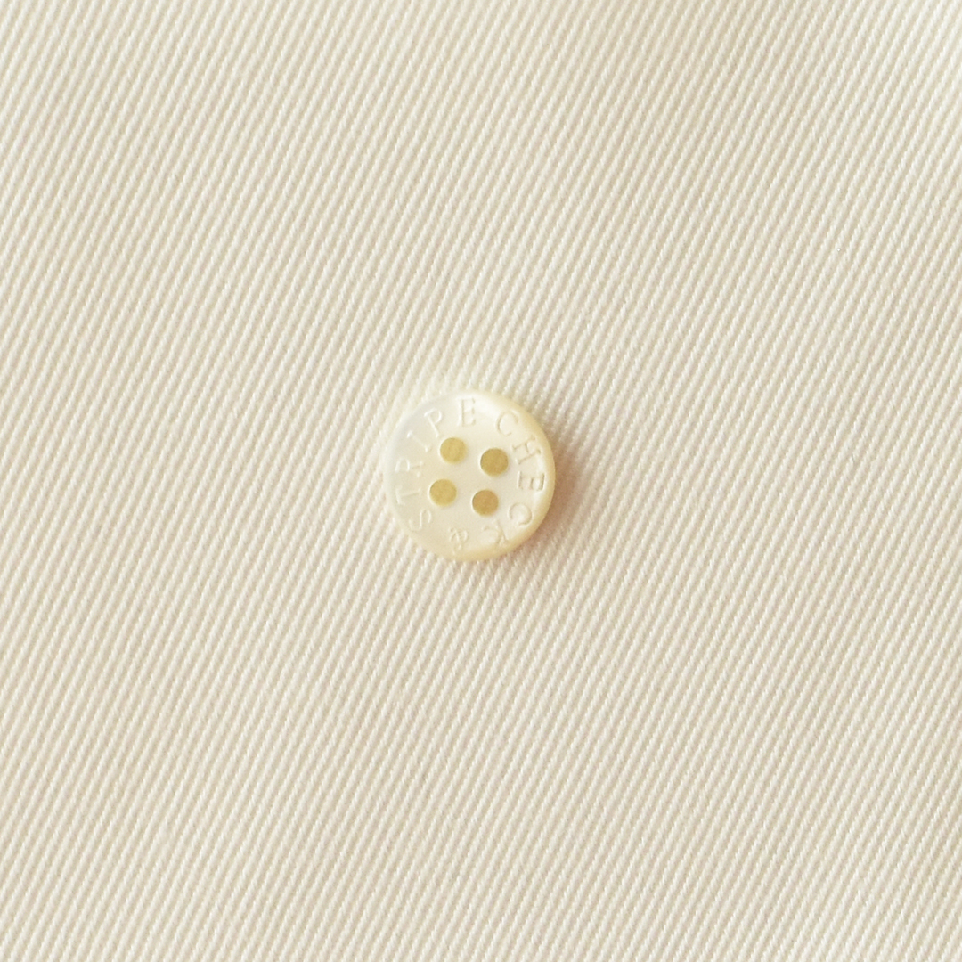 スーピマコットンのチノクロス　ホワイト