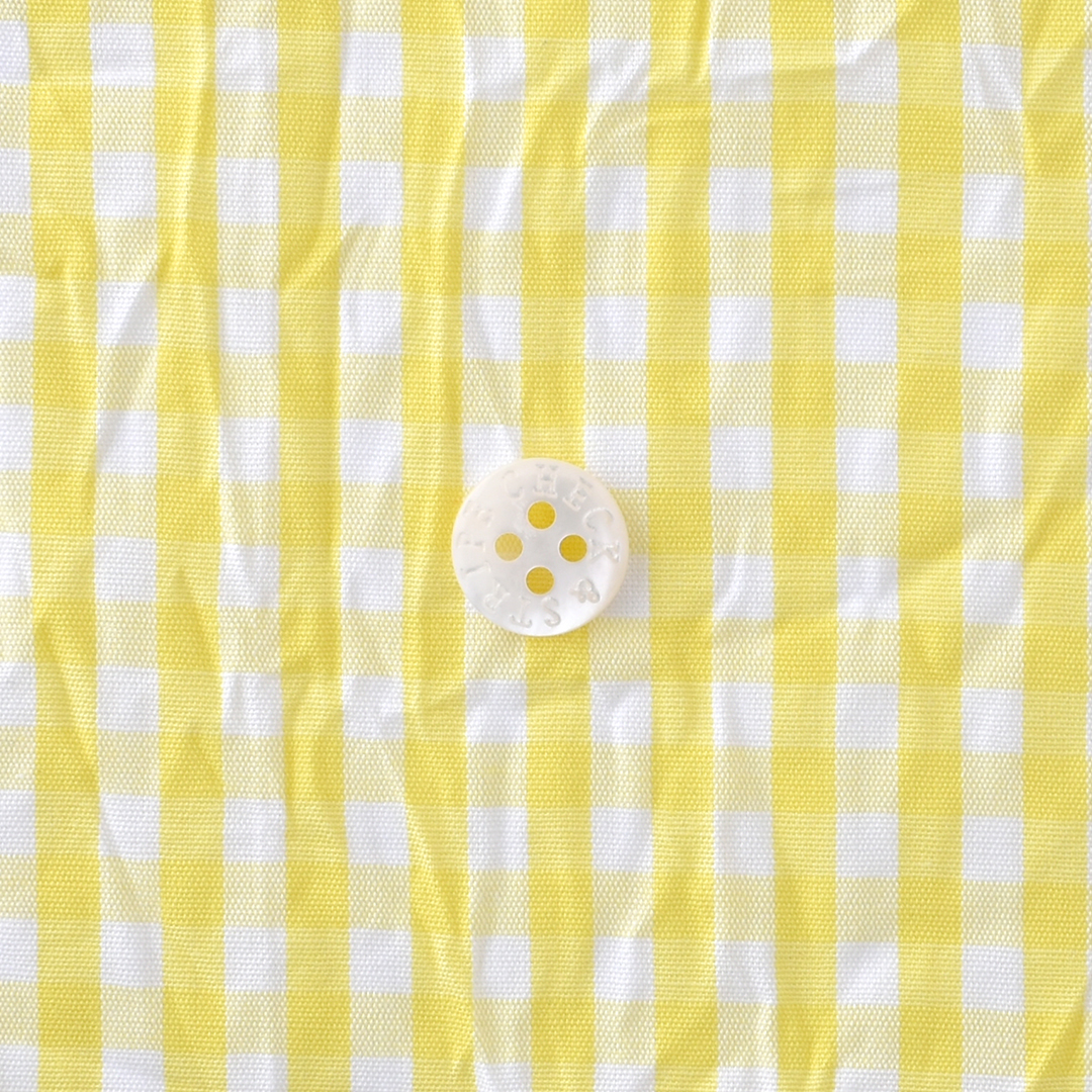 C&Sオリジナルsunny days check　レモンイエロー×ホワイト