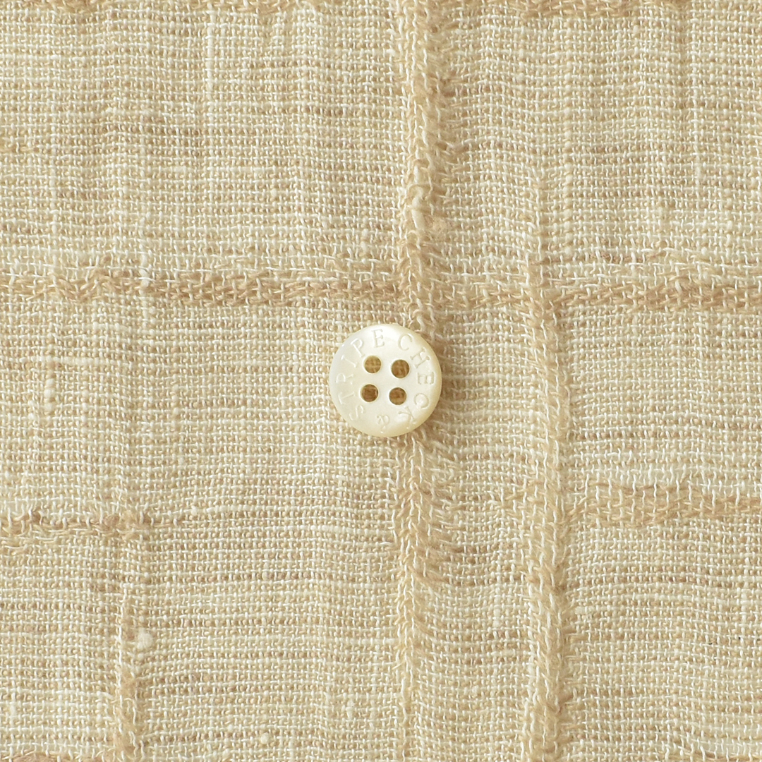 ちょっと幅広リネンジャカード　ベージュ