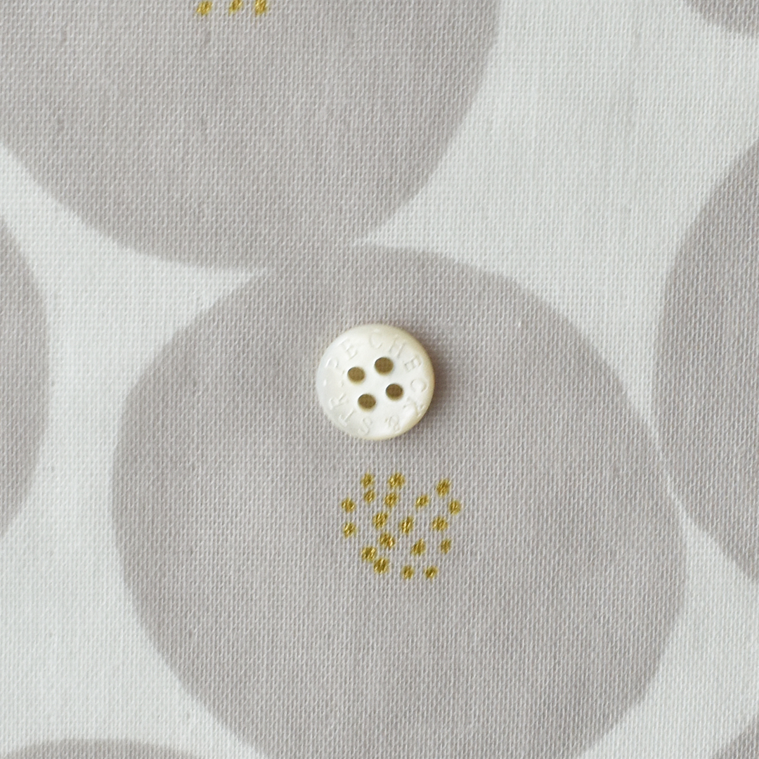 あんぱん ダブルガーゼ　D(オフホワイト×グレージュ)