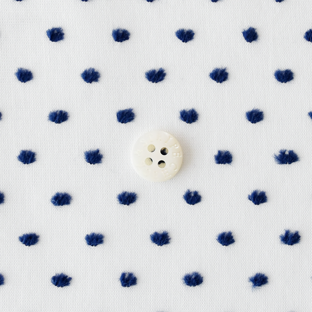 C&Sオリジナルドットミニヨン(レシピ付き)　白にダークブルー