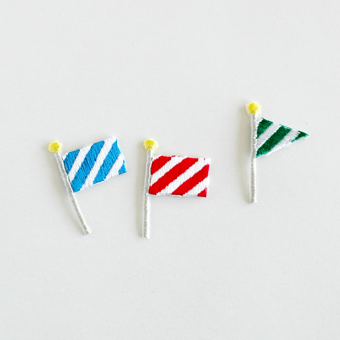 CHECK&STRIPEオリジナルアップリケ　フラッグ