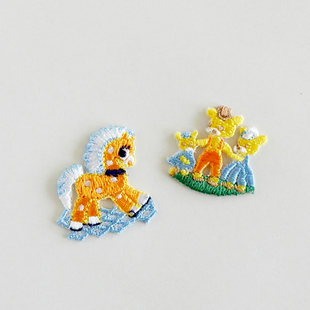 C&Sオリジナルアップリケ　ロバとくま