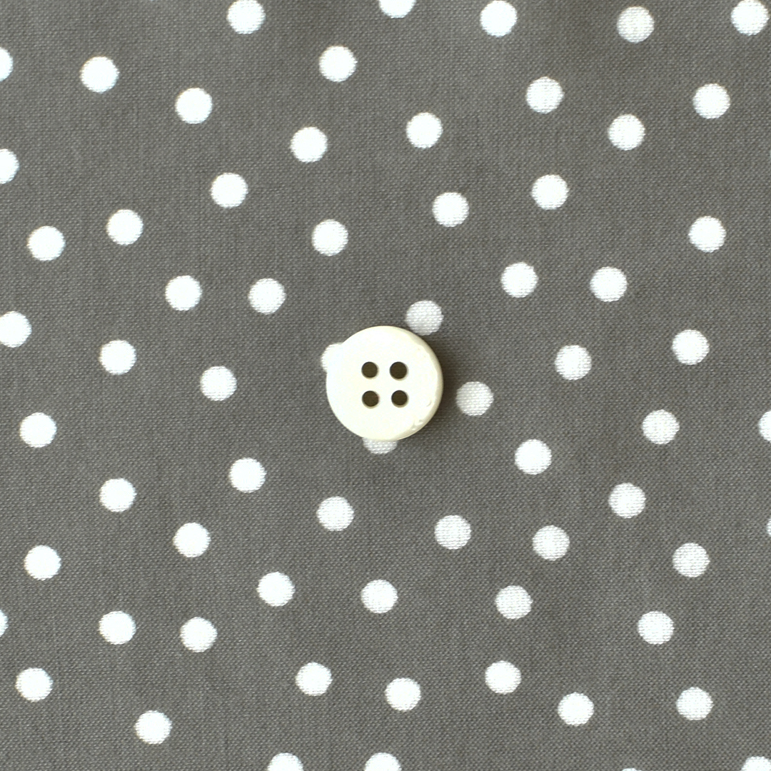 コットンローンタンブラープリント ドット　グレージュ×ホワイト