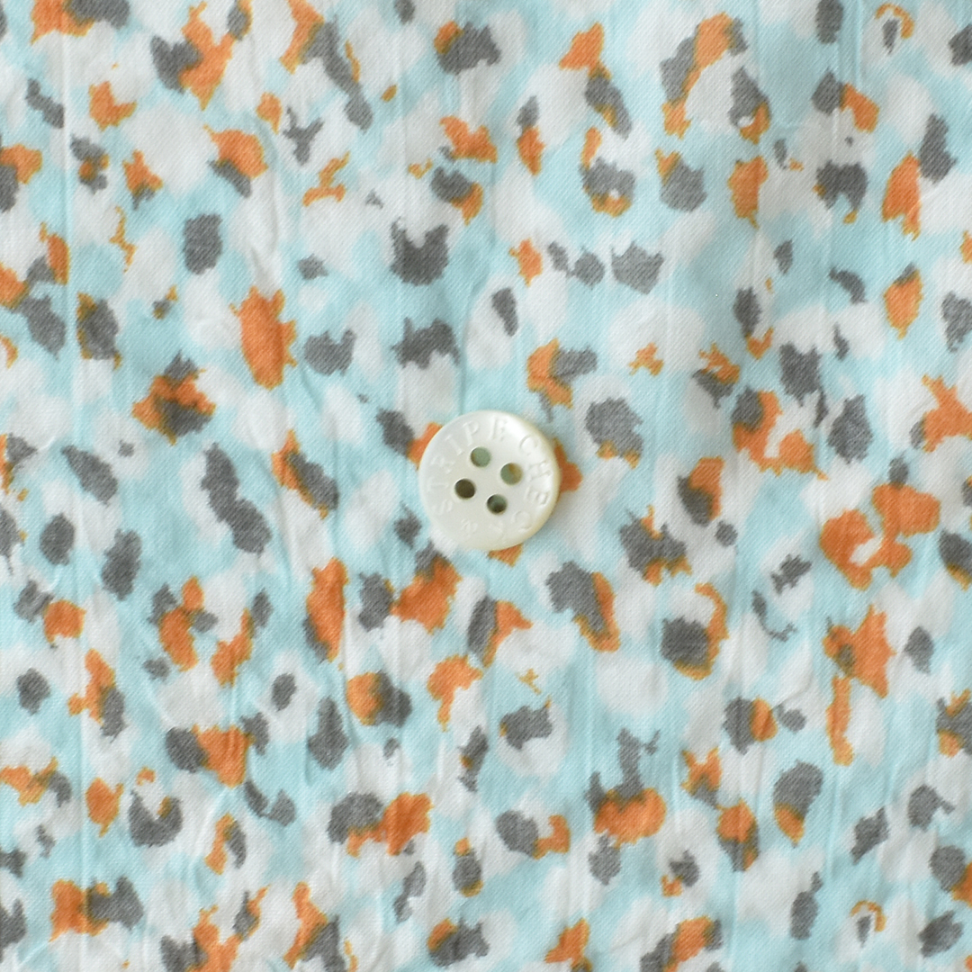 コットンローンワッシャープリント 　サックス系