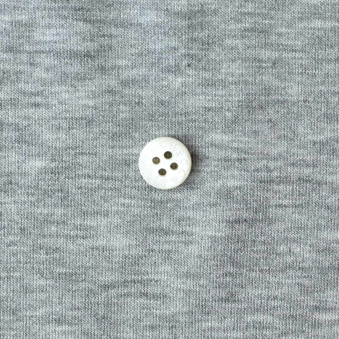 やわらかなコットンのミニ裏毛ニット　杢グレー