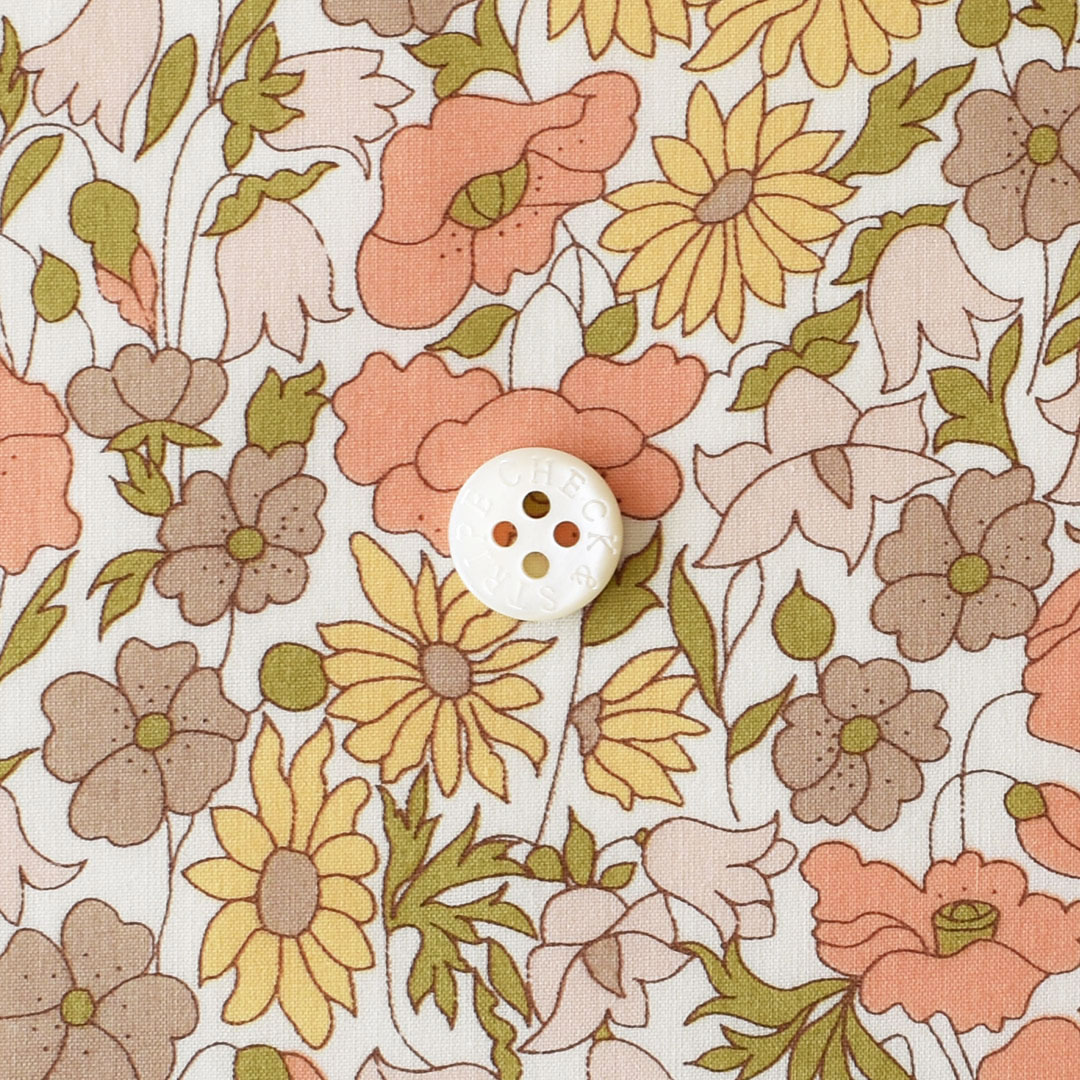 リバティプリント　Poppy&Daisy J24D(オレンジ系)