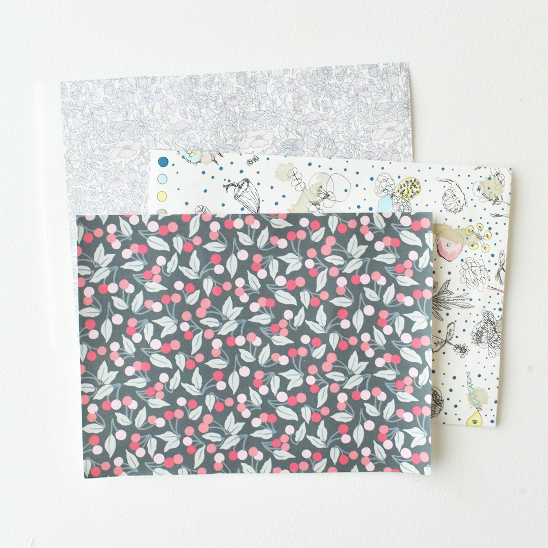 リバティプリントクラフトペーパー