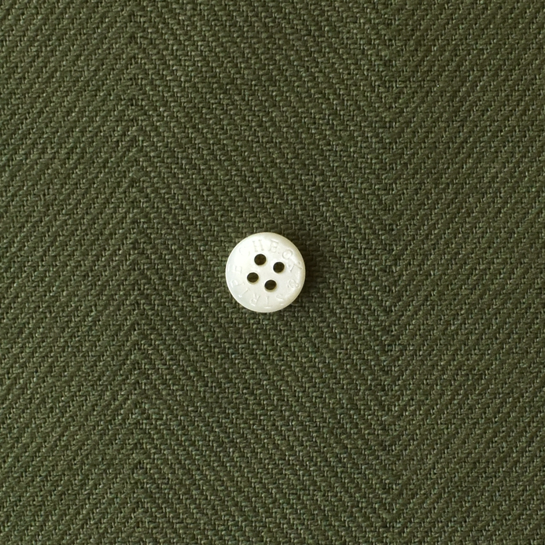 しっかりとしたビッグヘリンボンコットン　カーキ