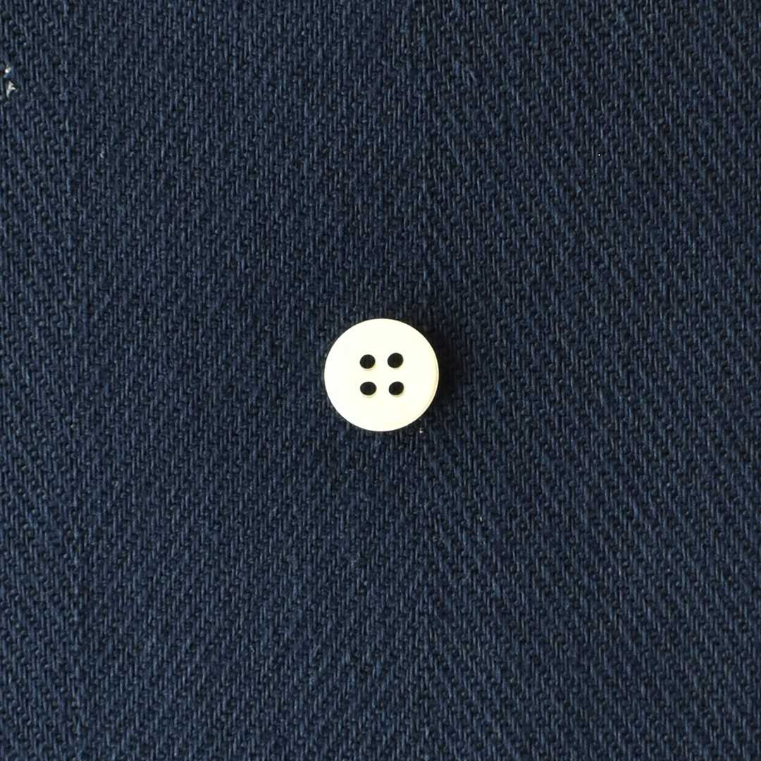 しっかりとしたビッグヘリンボンコットン　ネイビー