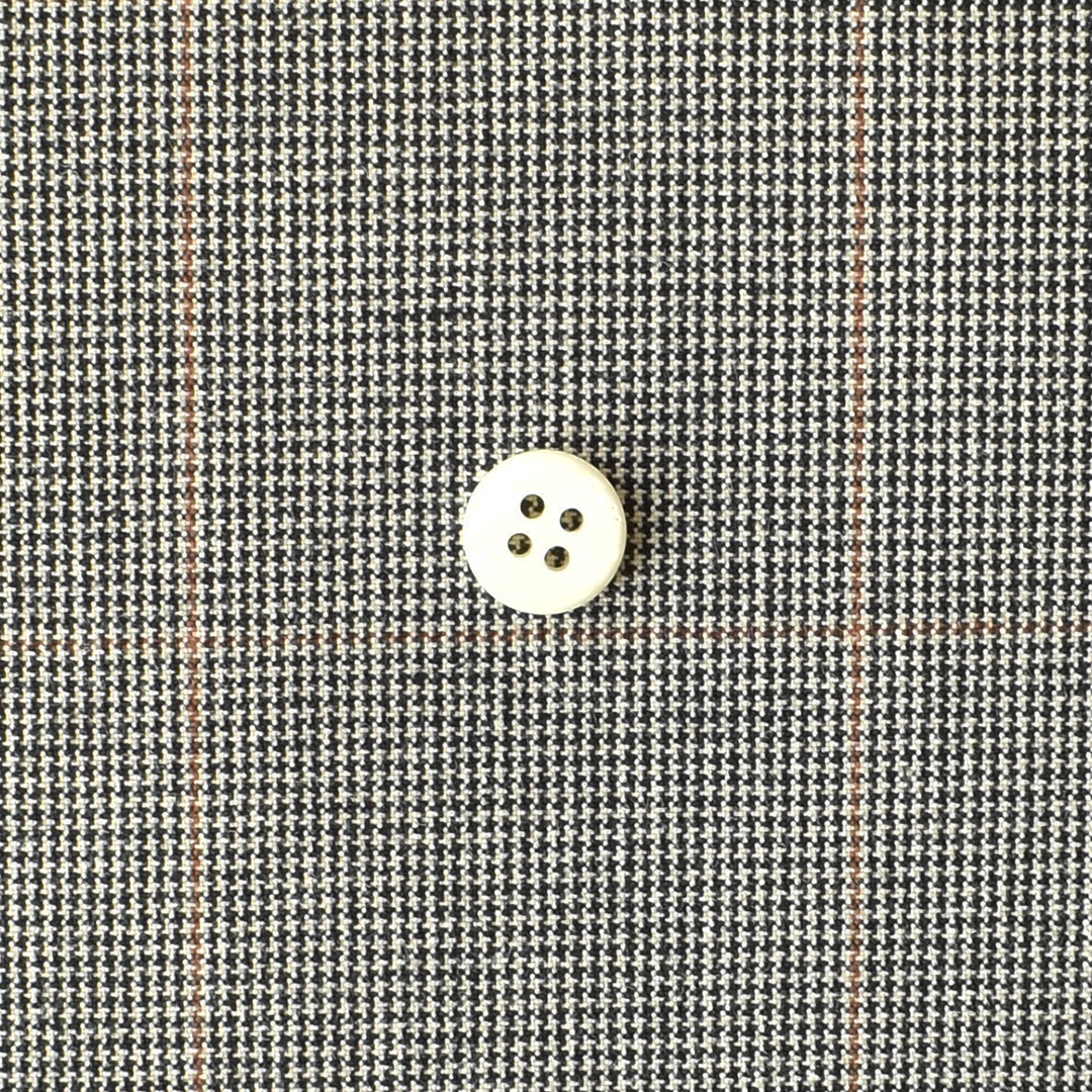 ハリのあるコットンタイプライターグレンチェック　ブラック系