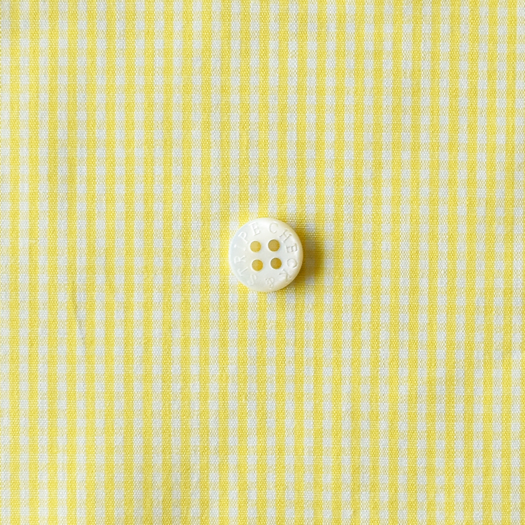 (特価)さらりとしたコットンポプリンチェック 小　イエロー