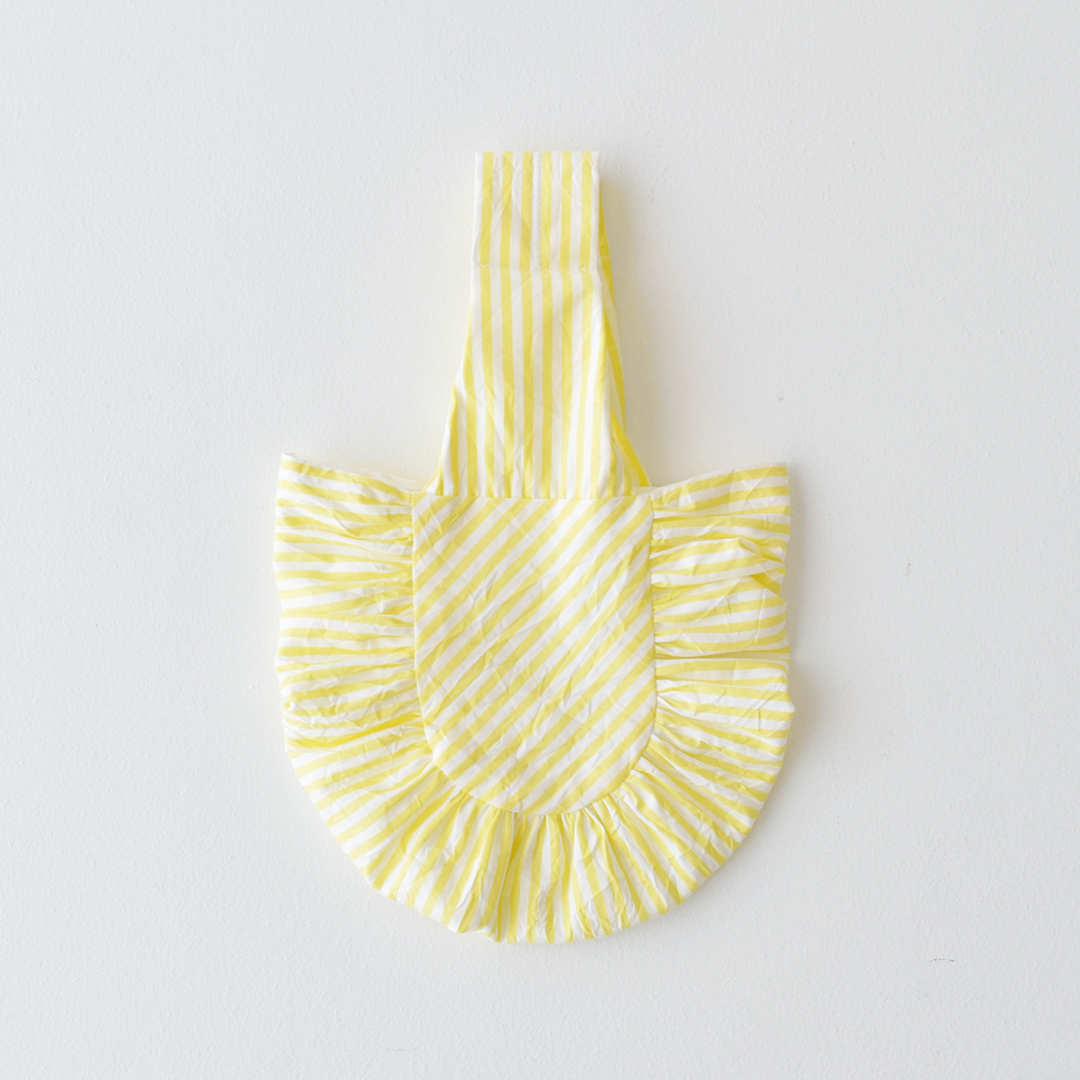 ミニギャザーバッグのキット　 イエロー(stripe)のセット