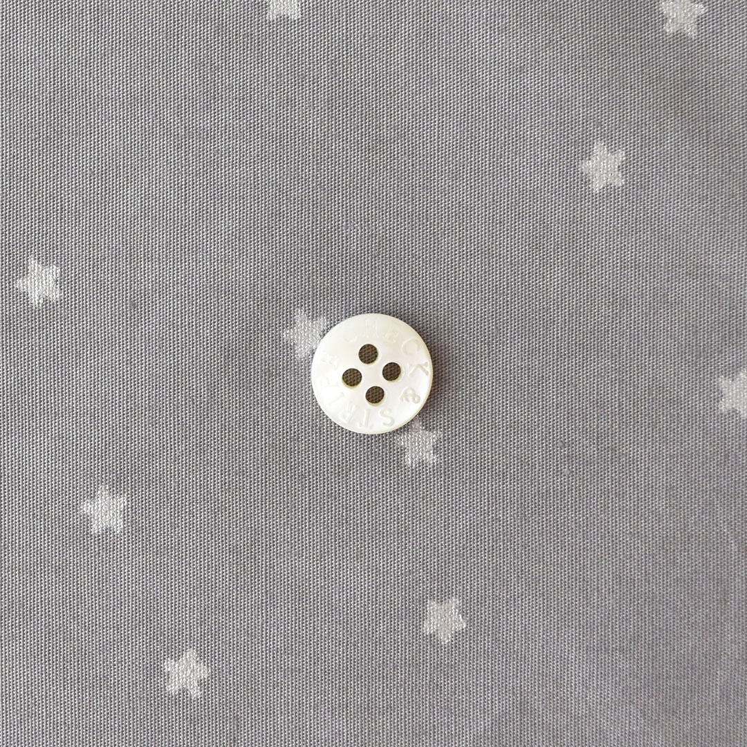 CHECK&STRIPEオリジナル星のコットン　ラベンデューラにシルバー