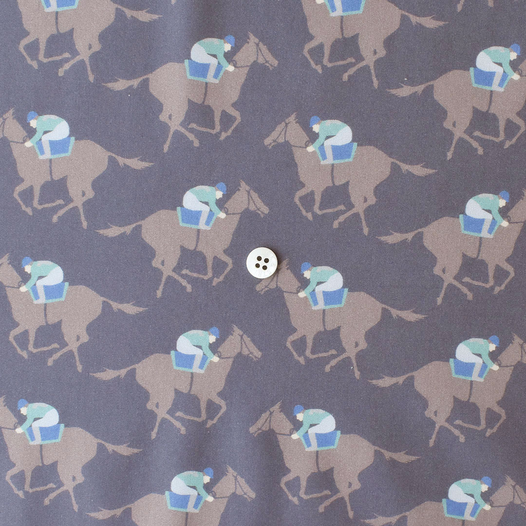 リバティプリント Gallop(レシピ付き)　◎J26B(ネイビーパープル)