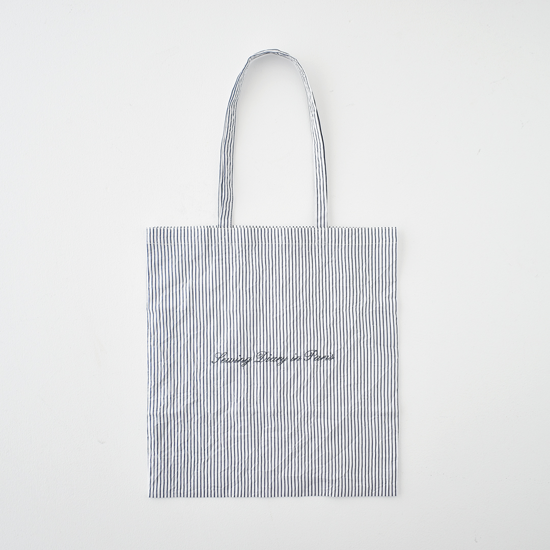 C&Sオリジナル ロゴ入り刺繍入りバッグ　sunny days stripe