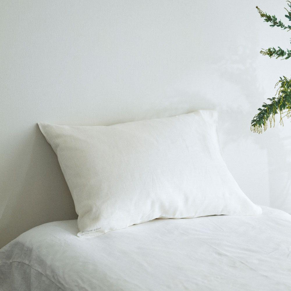 fog linen work リネンピローケース　ホワイト