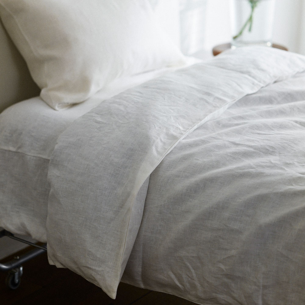 fog linen work リネンコンフォーターケース シングル　ホワイト