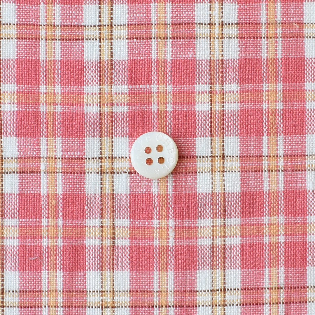CHECK&STRIPEオリジナル天使のリネンのチェック　ピンクのマドラスチェック