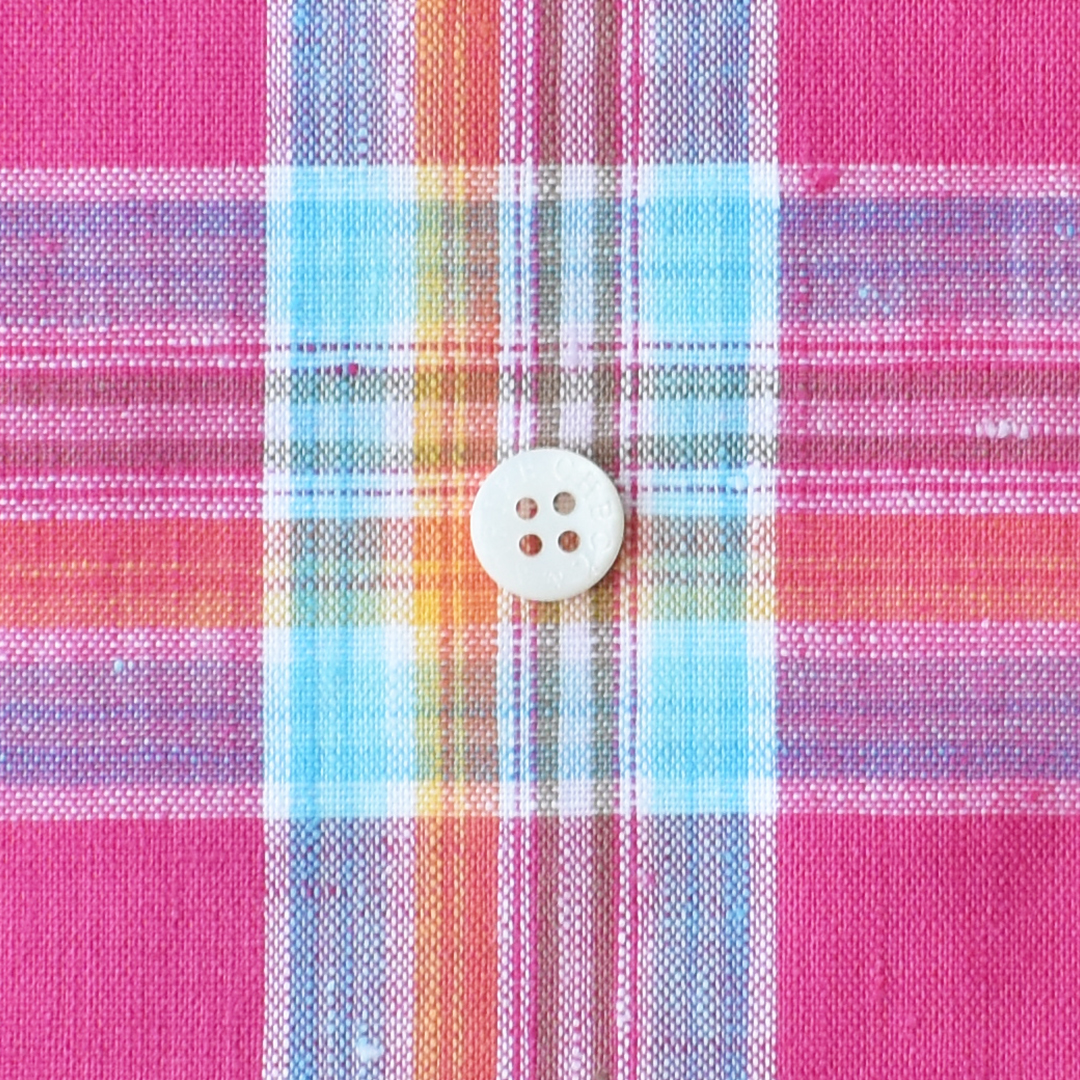 CHECK&STRIPEオリジナルリネンのピンクチェック