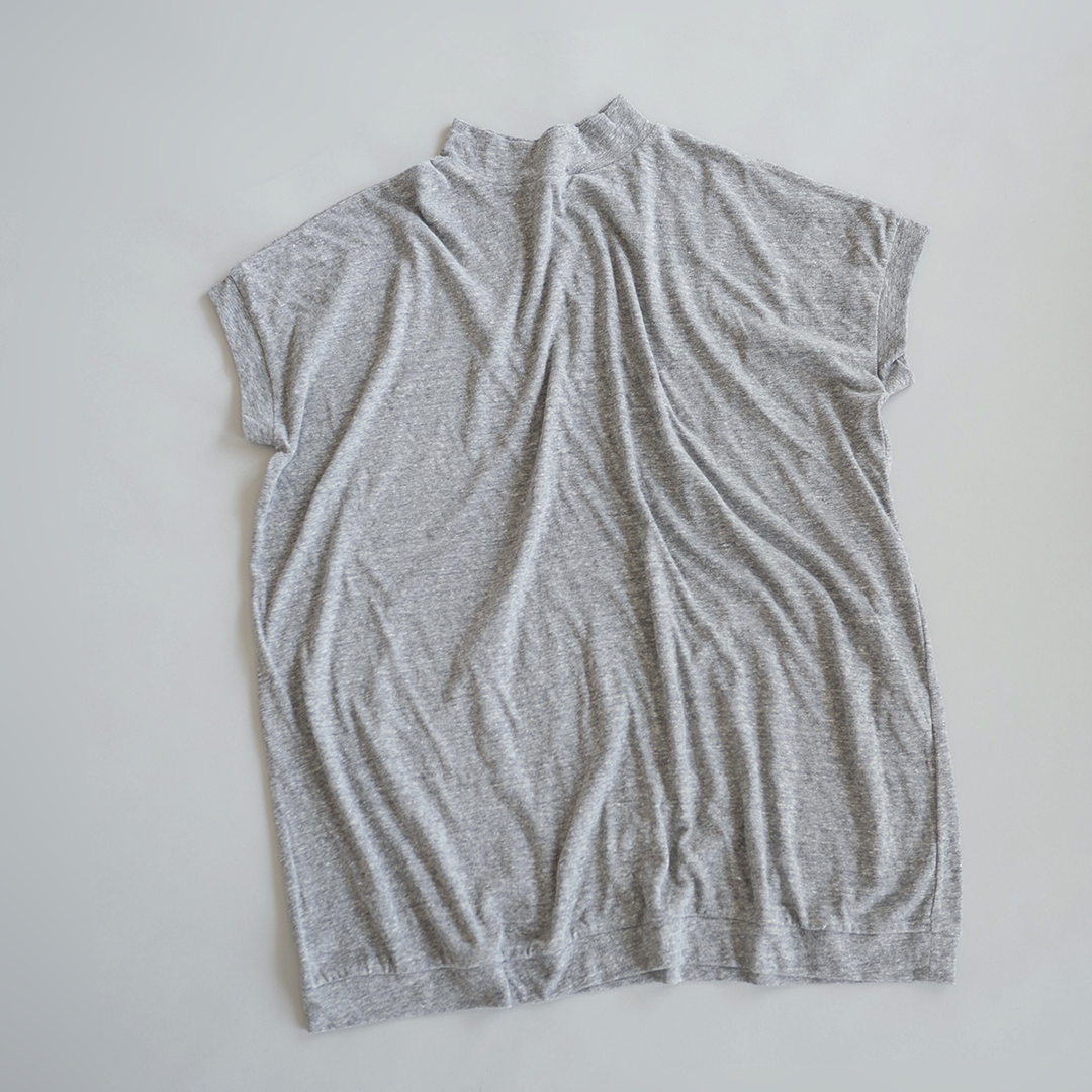 SARAXJIJI ラフィーガーゼルースハイネックTEE　DARK GRAY M