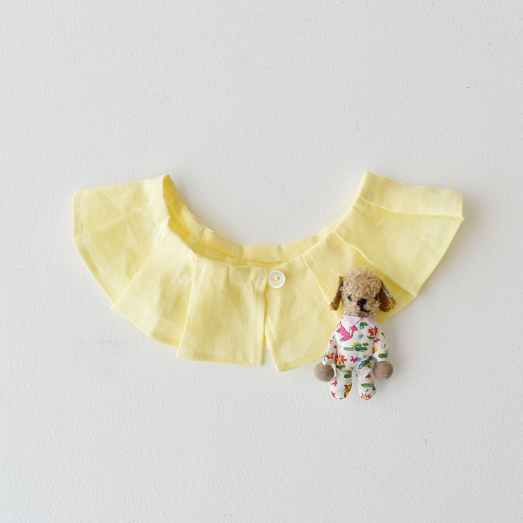 ぬいぐるみ部 小さなぬいブローチとつけ衿セット