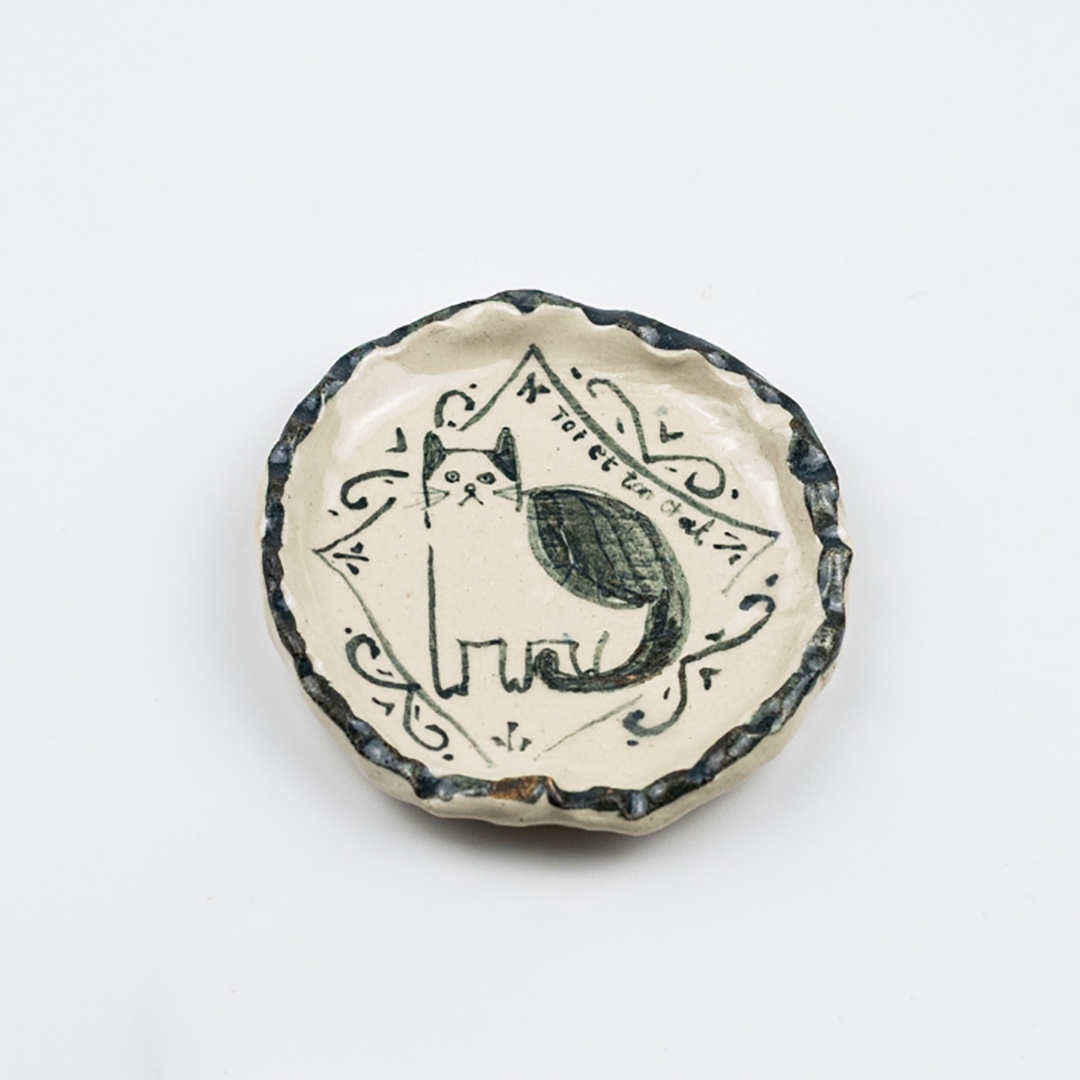 FRANCESCA AMAM LABEL amamのねこの豆皿　2