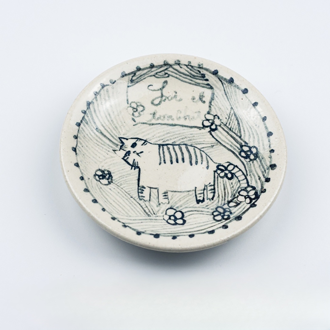 FRANCESCA AMAM LABEL amamのねこの豆皿　4