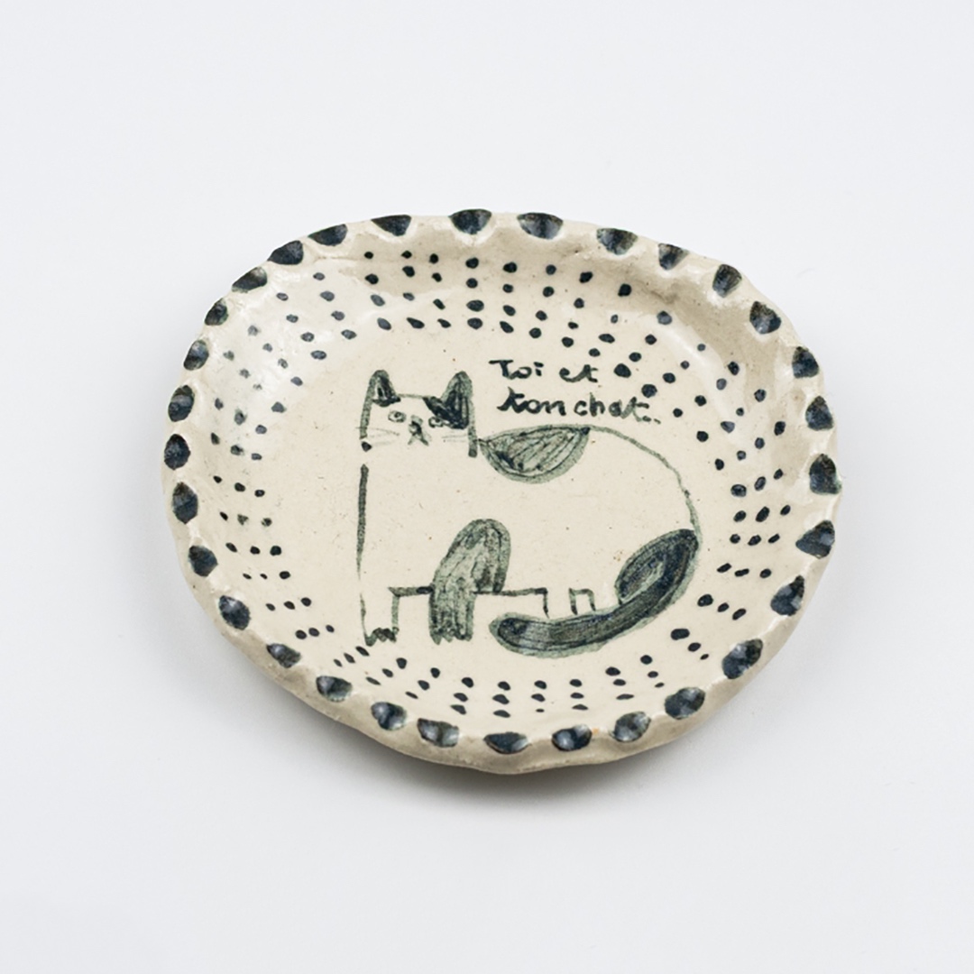 FRANCESCA AMAM LABEL amamのねこの豆皿　5