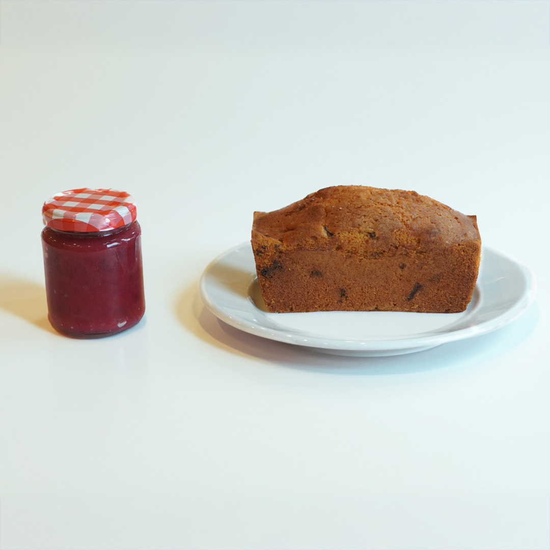 POMPONCAKES 夏のフルーツケーキとルバーブジャムのセット