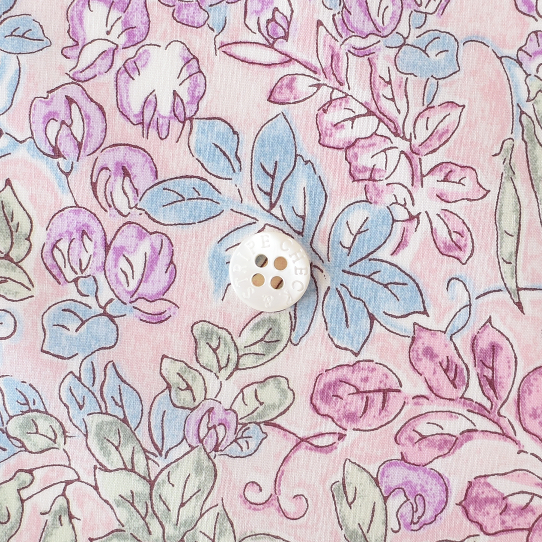 リバティプリント　Sweet Pea Leaf J25A(ピンク系)