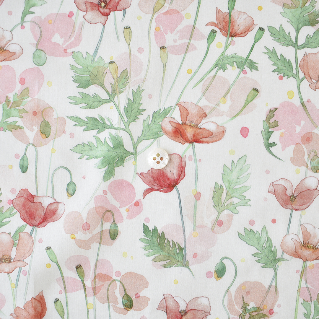 リバティプリント　Garden Poppies 25CU(ピンク系)
