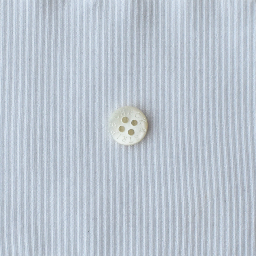 厚みのあるコットンスパンリブニット　ホワイト