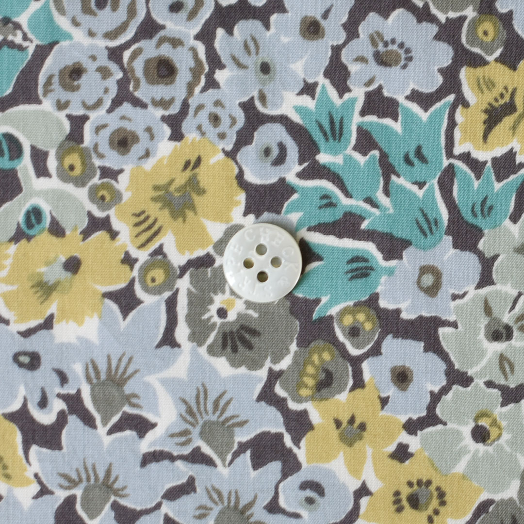 リバティプリント　Rossellie ◎J21C(マスタード・グリーン系)