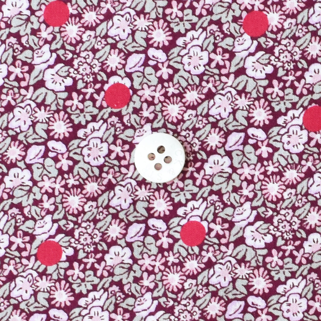 リバティプリント　Abasan Spot YE(バイオレット系)