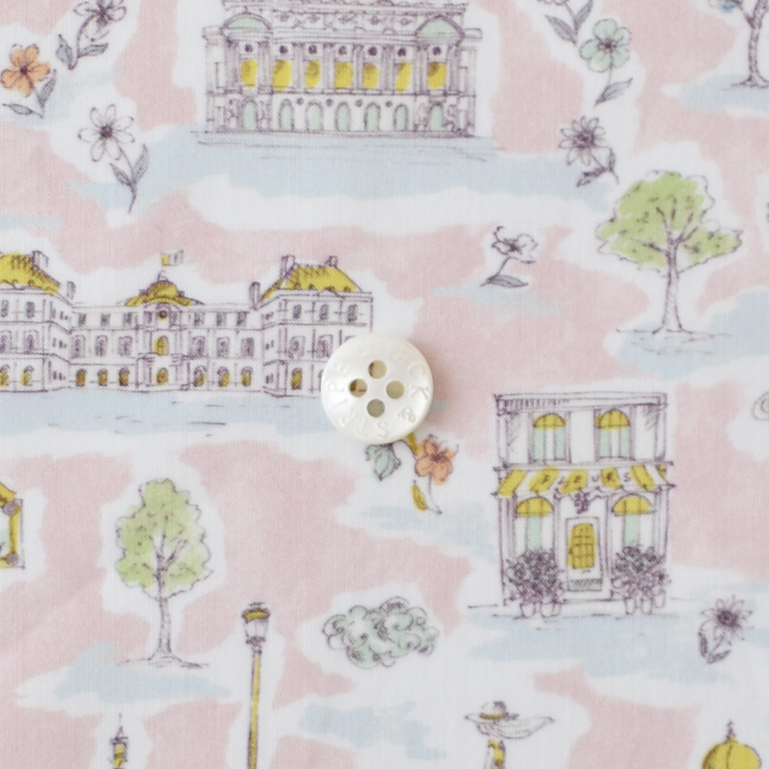 リバティプリント　Paris Postcard 25CU(ライトピンク系)