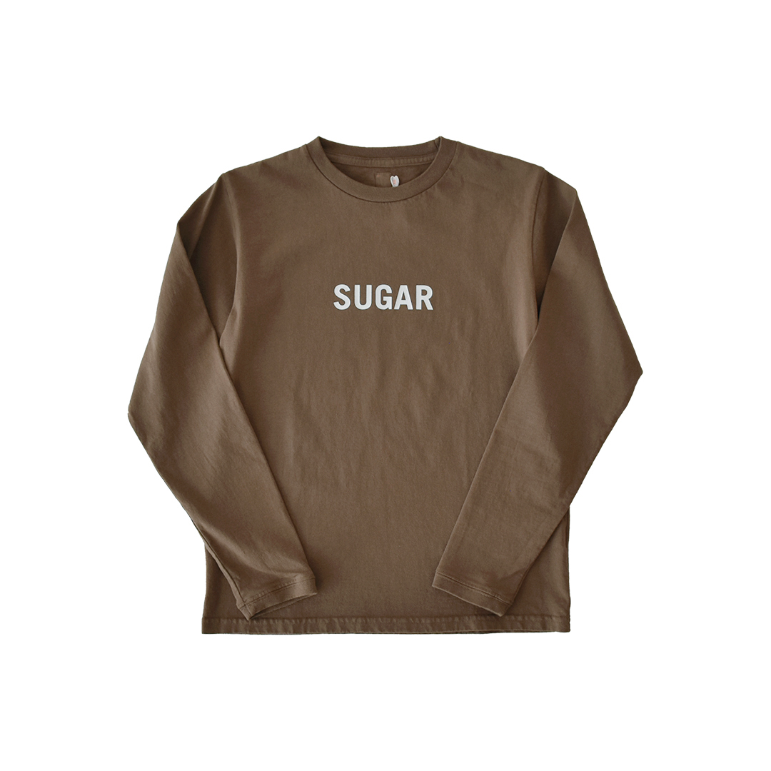 SUNSHINE+CLOUD ロングTシャツ SUGAR DONUTS ブラウン　S