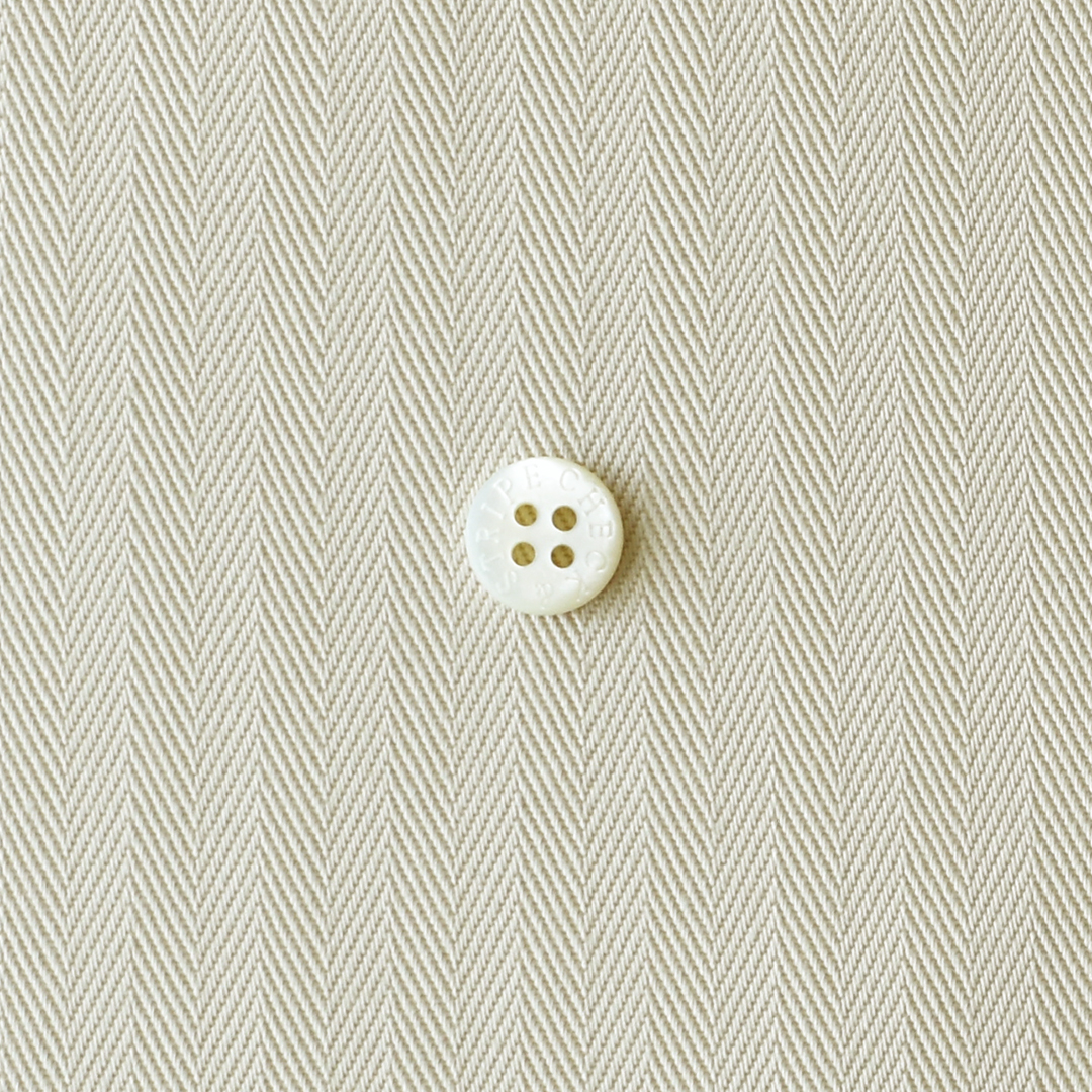 幅広スーピマコットンのヘリンボン　ライトベージュ