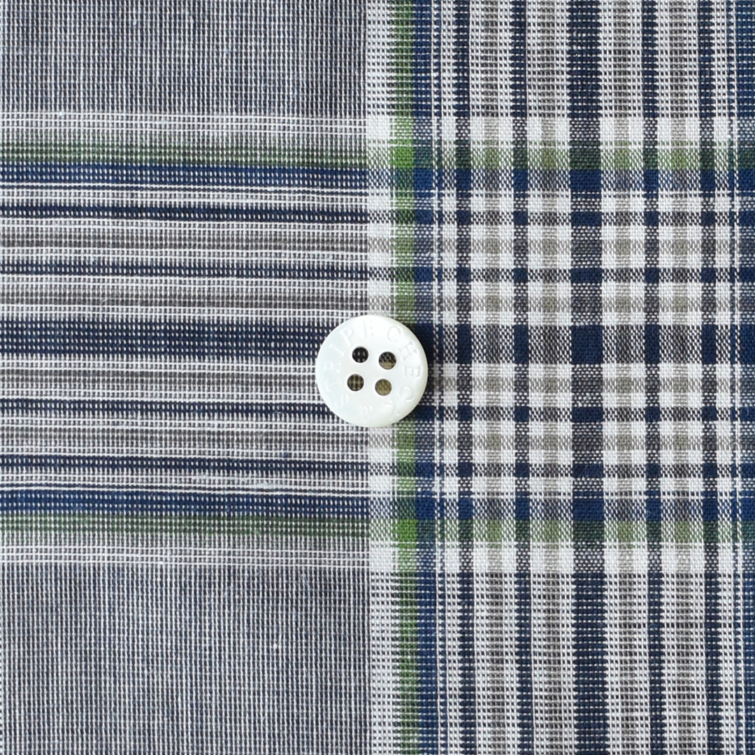 薄手の綿麻ランダムチェック　B
