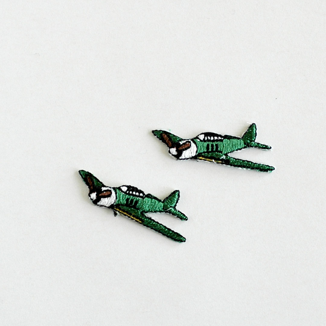 CHECK&STRIPEオリジナルアップリケ　飛行機