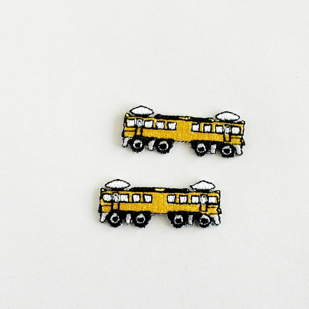 CHECK&STRIPEオリジナルアップリケ　電車