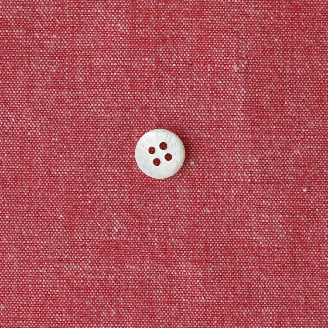 少し厚みのあるコットンシャンブレー ウォッシュ加工　レッド